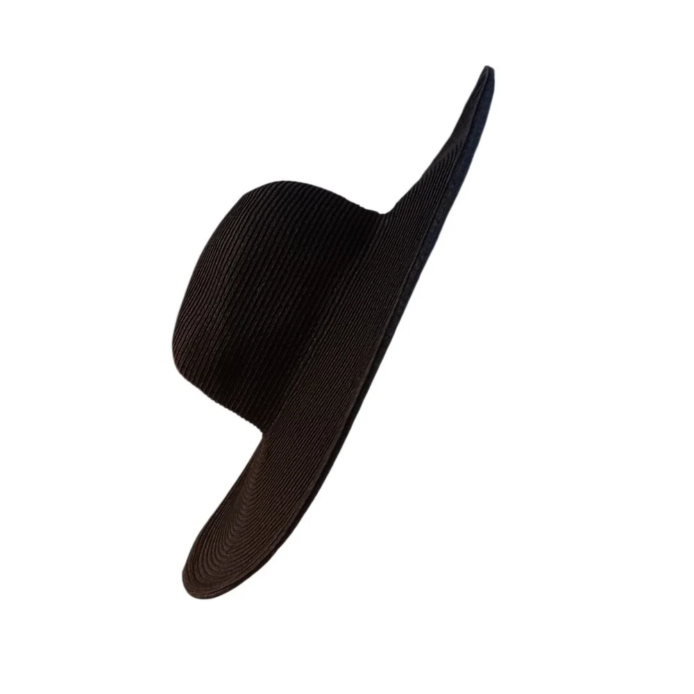 San 'n' Sand Womens Wide Brim Black Straw Sun Hat Summer Beach Floppy Hat